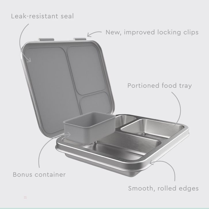 Silver Bentgo Lunch Box Kids' Stainless Steel USA | 294581PJX