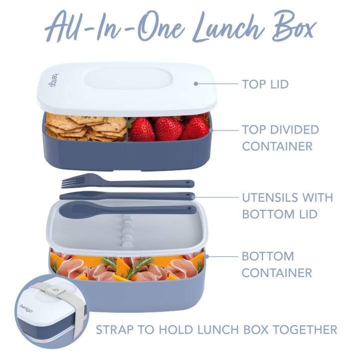 Slate Bentgo Classic Adults Lunch Box USA | 743652FCM