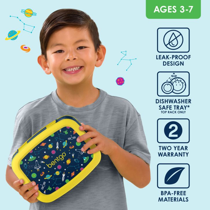 Space Bentgo Prints Kids' Lunch Box USA | 490723PGE