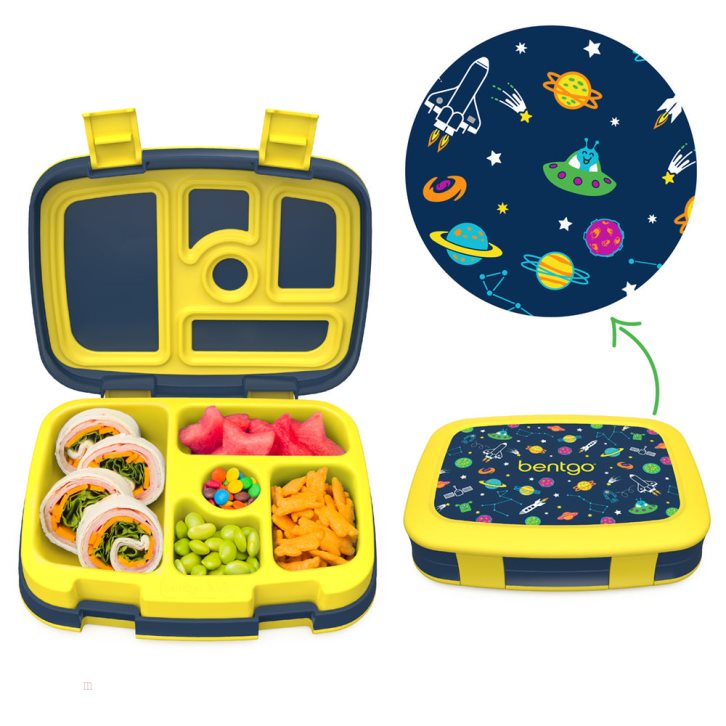 Space Bentgo Prints Lunch Box & Lunch Bag Kids' Lunch Set USA | 725498YQX