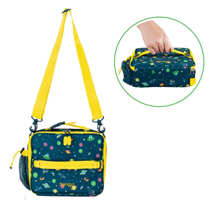 Space Bentgo Prints Lunch Box & Lunch Bag Kids' Lunch Set USA | 725498YQX