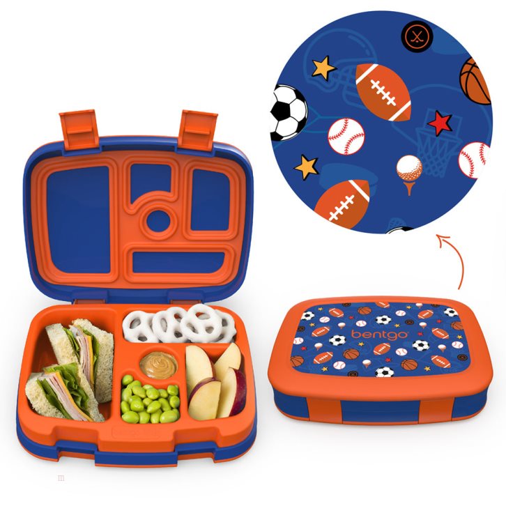 Sports Bentgo Prints Lunch Box Kids' Backpack USA | 326840ONX