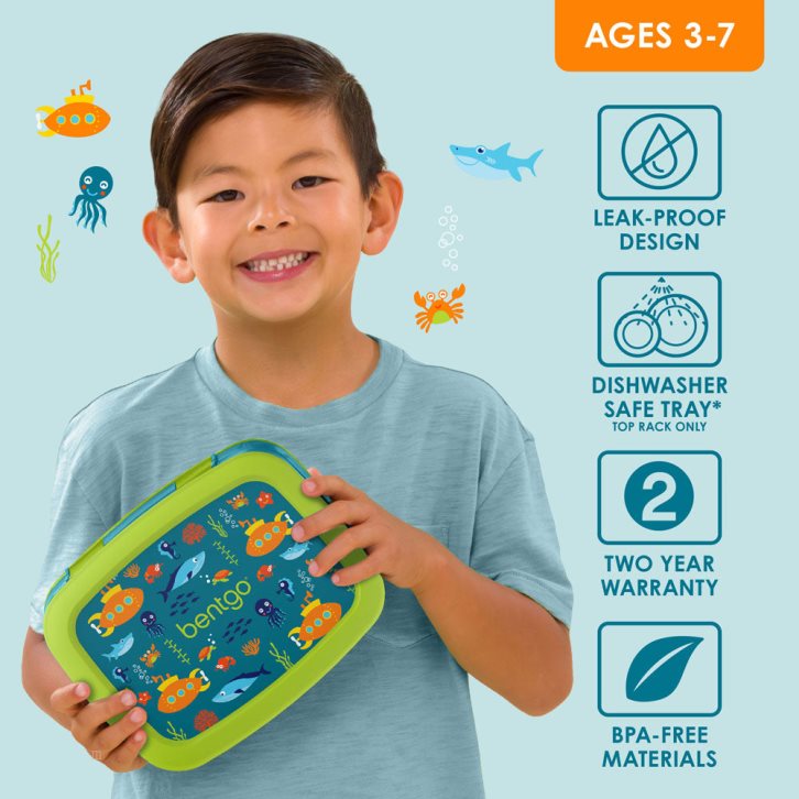 Submarine Bentgo Prints Kids' Lunch Box USA | 980421XON