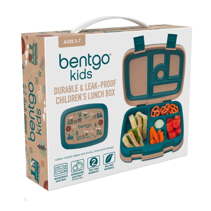 Trains Bentgo Prints Kids' Lunch Box USA | 208631DFU