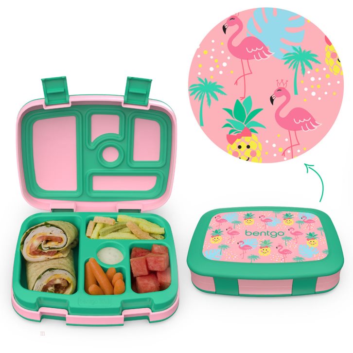 Tropical Bentgo Prints Lunch Box Kids' Backpack USA | 652347ZJB