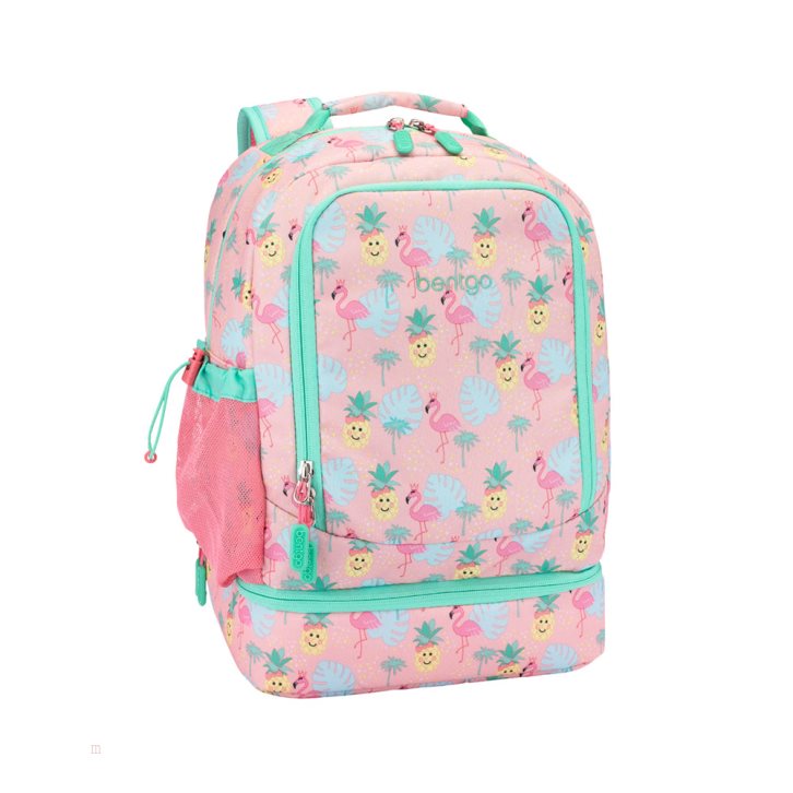 Tropical Bentgo Prints Lunch Box Kids' Backpack USA | 652347ZJB