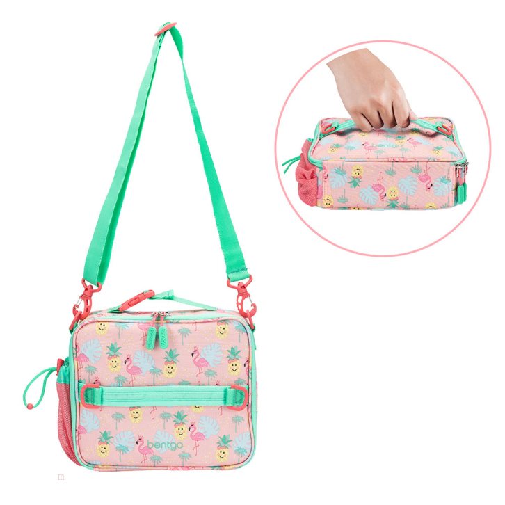 Tropical Bentgo Prints Lunch Box, Lunch Bag, & Ice Packs Kids' Lunch Set USA | 604397BHR