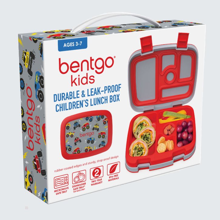 Trucks Bentgo Prints Kids' Lunch Box USA | 192873RQM