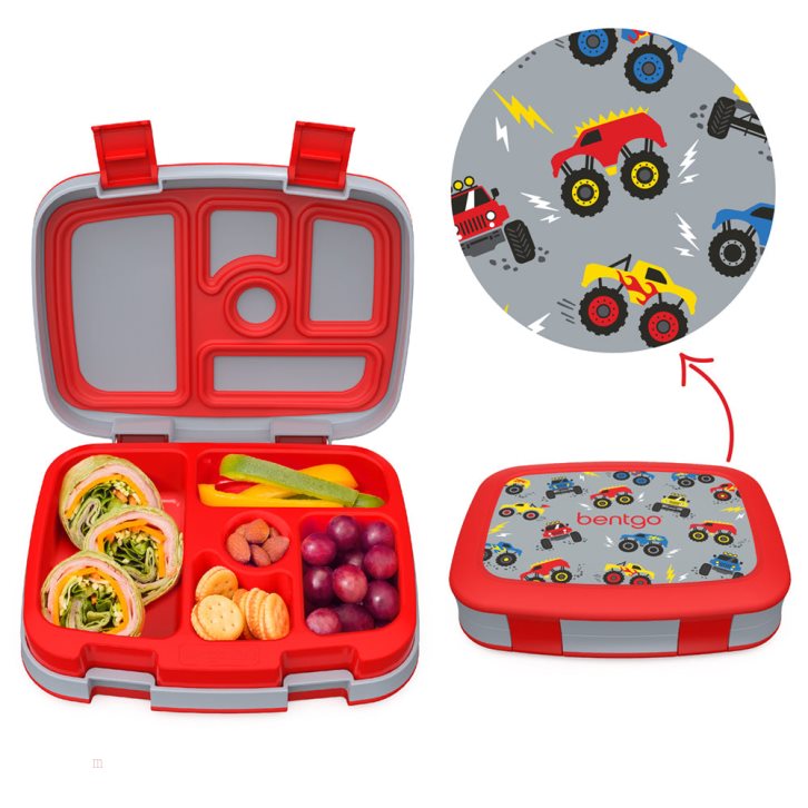 Trucks Bentgo Prints Lunch Box & Lunch Bag Kids' Lunch Set USA | 697081SPB