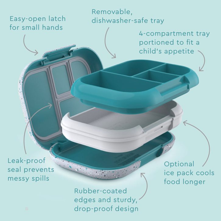 Turquoise Bentgo Chill Kids' Lunch Box USA | 807346WAZ