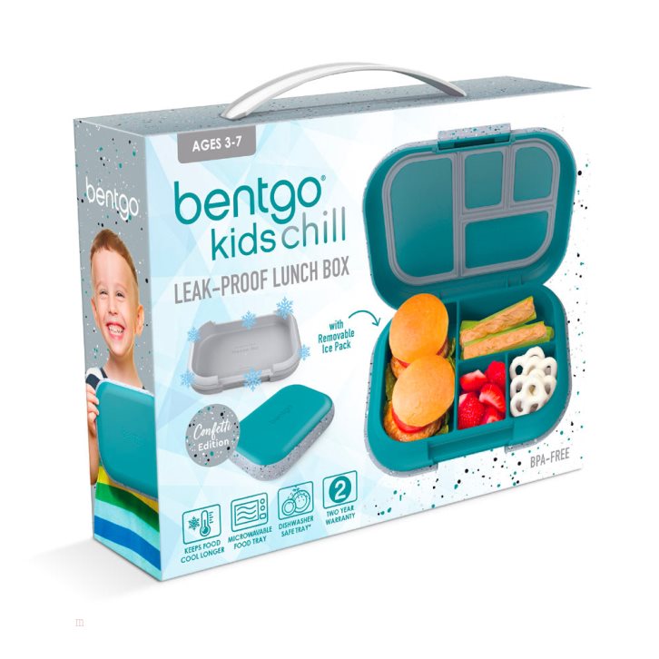 Turquoise Bentgo Chill Kids' Lunch Box USA | 807346WAZ