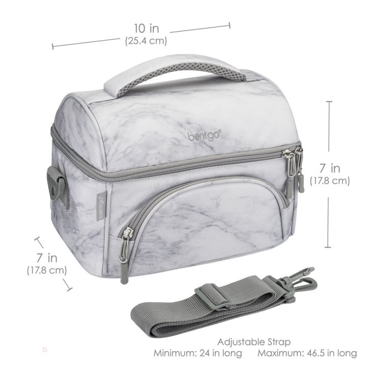 White Bentgo Deluxe Adults Lunch Bag USA | 473105RFW