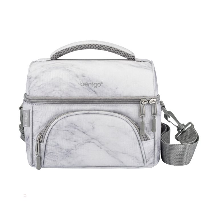 White Bentgo Deluxe Adults Lunch Bag USA | 473105RFW